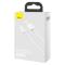 BASEUS Baseus USB-A till Lightning kabel 1m Superior - Vit