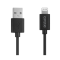 UTGATT1 Deltaco MFi Lightning Till USB-A Kabel 2m - Svart