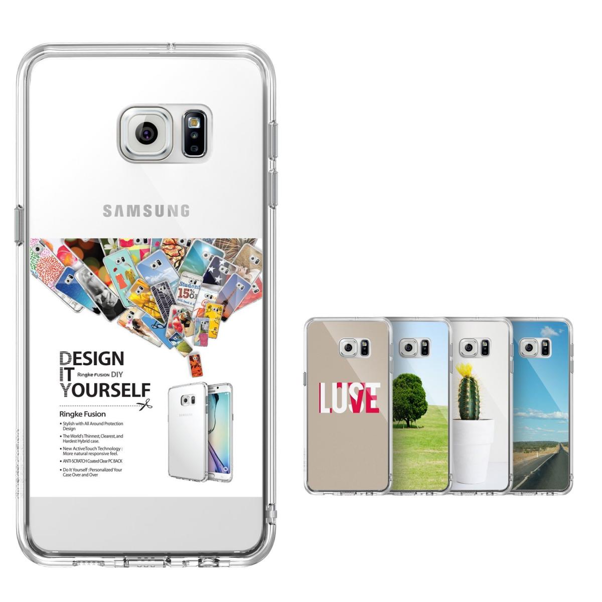 Rearth Ringke Fusion Shock Absorption Skal till Samsung Galaxy S6 Edge Plus - Grå