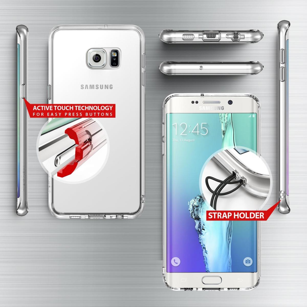 Rearth Ringke Fusion Shock Absorption Skal till Samsung Galaxy S6 Edge Plus - Grå