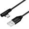 LogiLink LogiLink Vinklad MicroUSB-kabel USB 2.0 1m