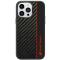 Audi Audi Mobilskal till iPhone 14 Pro Carbon Fiber Stripe - Svart