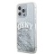 DKNY DKNY Mobilskal till iPhone 15 Pro Liquid Glitter Big Logo - Vit