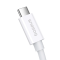 BASEUS Baseus USB-C till USB-C kabel 240W PD 8K 60Hz 1m - Vit