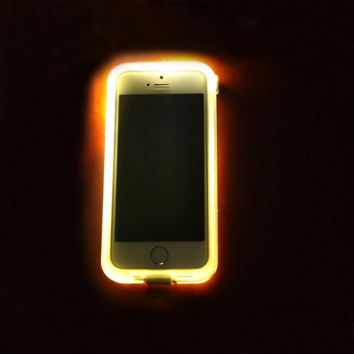 OEM Connect Flash Light Skal med inbyggd USB-kabel till iPhone 6 / 6S - Svart