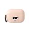 KARL LAGERFELD Karl Lagerfeld AirPods Pro 2 Skal Silicone Choupette Head 3D - Rosa