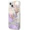 Guess Guess iPhone 13 mini Skal Flower Liquid Glitter - Lila