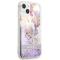 Guess Guess iPhone 13 mini Skal Flower Liquid Glitter - Lila