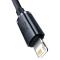 BASEUS BASEUS Crystal Shine USB-A till Lightning kabel 2.4A 2m svart