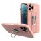 OEM Ring Silicone Finger Grip Skal iPhone 13 Pro - Rosa