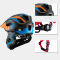Rockbros Rockbros Cykelhjälm Med Detachable Visor S - Svart/Orange