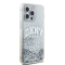 DKNY DKNY Mobilskal till iPhone 15 Pro Liquid Glitter Big Logo - Vit