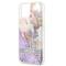 Guess Guess iPhone 13 mini Skal Flower Liquid Glitter - Lila