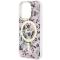 Guess Guess Mobilskal till iPhone 14 Pro MagSafe Flower - Rosa