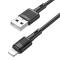 Hoco Hoco USB-A Till Lightning Kabel 1m - Svart