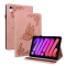 OEM iPad mini 6 (2021) Fodral Imprinted Butterfly Flower - Rosa