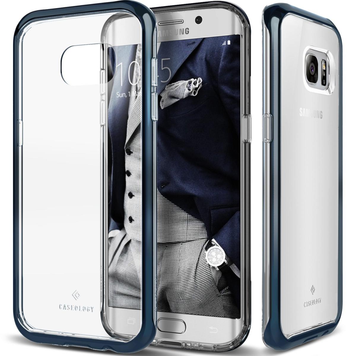 Caseology Caseology Skyfall Series Skal till Samsung Galaxy S7 Edge - Blå