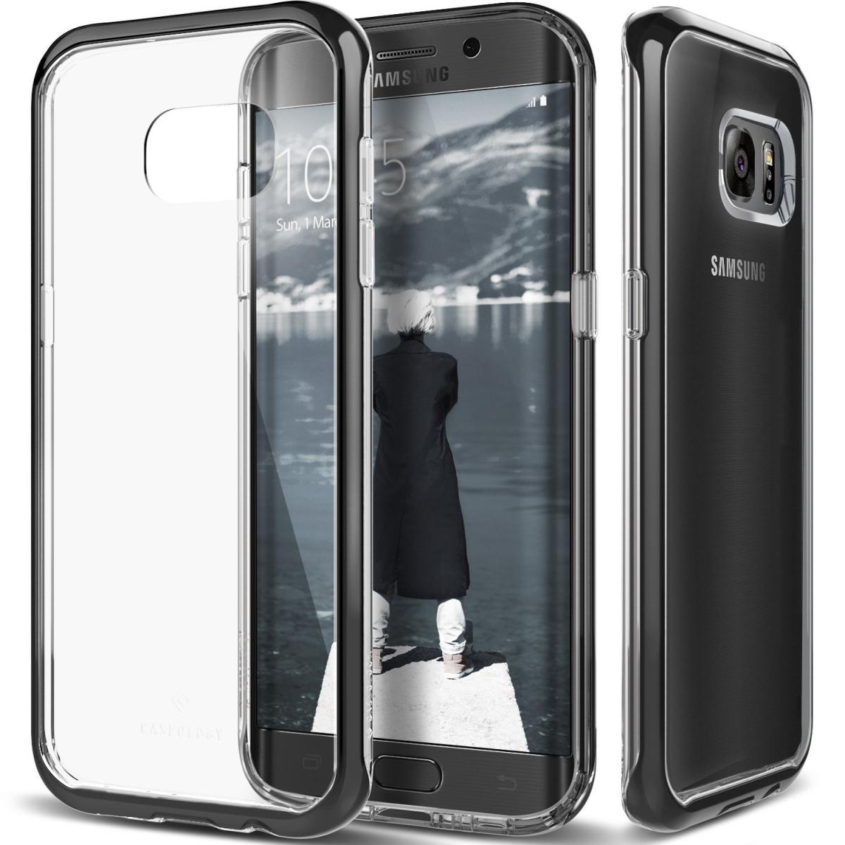 Caseology Caseology Skyfall Series Skal till Samsung Galaxy S7 Edge - Svart