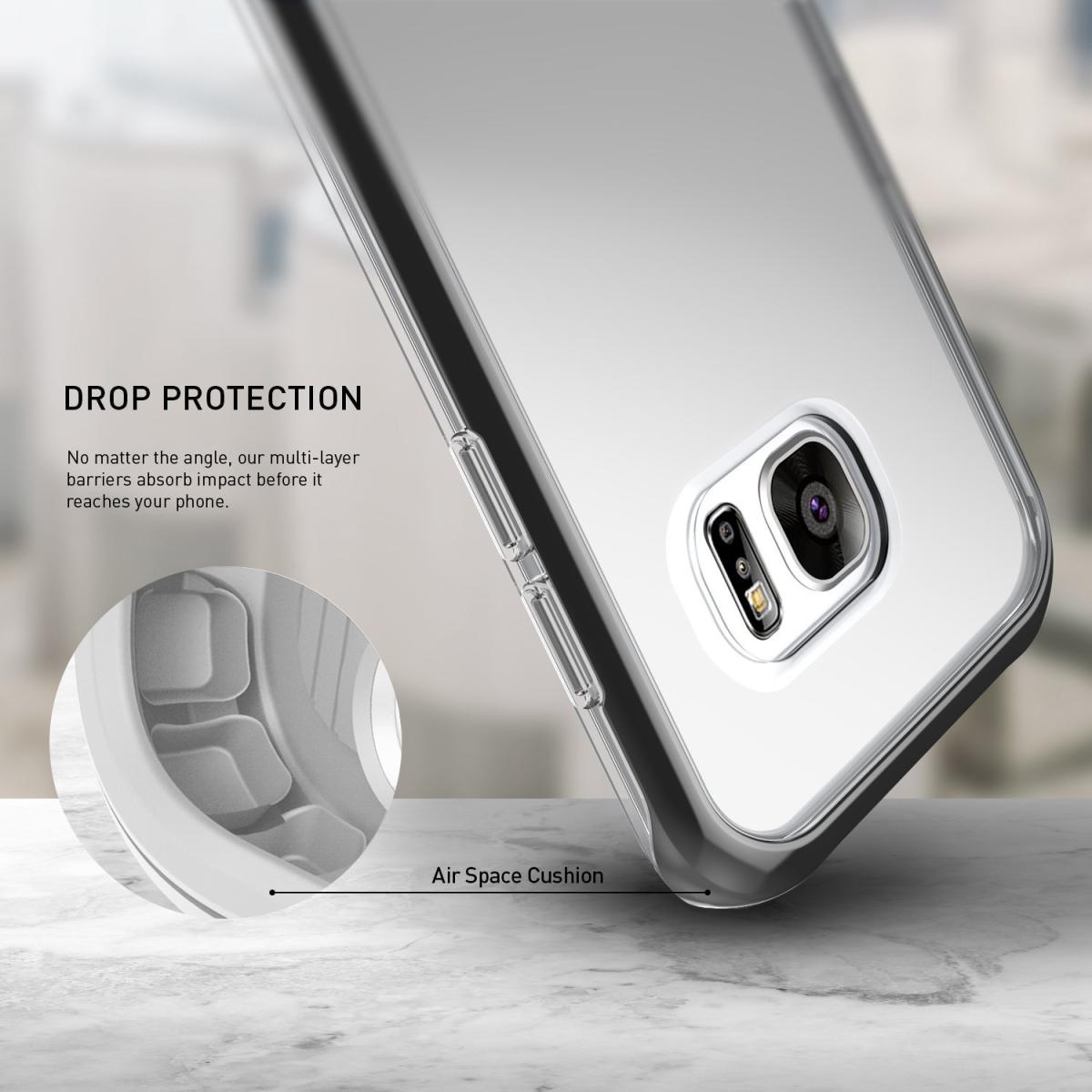 Caseology Caseology Skyfall Series Skal till Samsung Galaxy S7 Edge - Svart