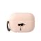 KARL LAGERFELD Karl Lagerfeld AirPods Pro 2 Skal Silicone Karl Head 3D - Rosa