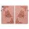 OEM iPad mini 6 (2021) Fodral Imprinted Butterfly Flower - Rosa