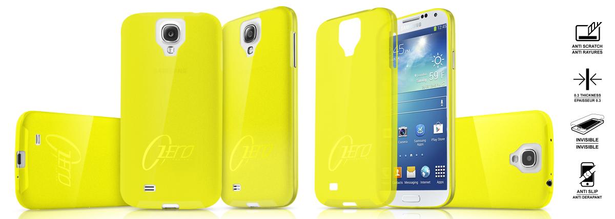 ItSkins ITSkins Zero 3 Skal till Samsung Galaxy S4 Mini (Gul) + Skärmskydd