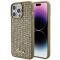 Guess Guess Mobilskal till iPhone 15 Pro Max Disco Metal Script - Guld