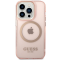 Guess Guess Mobilskal till iPhone 14 Pro Max MagSafe Gold Outline - Rosa