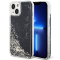 Guess Guess Mobilskal till iPhone 14 Liquid Glitter Marble - Svart