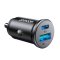 Joyroom Joyroom Mini Billaddare USB-A/USB-C 30W - Svart