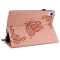 OEM iPad mini 6 (2021) Fodral Imprinted Butterfly Flower - Rosa