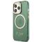 Guess Guess iPhone 13 Pro Skal MagSafe Gold Outline Translucent - Khaki