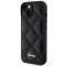 Guess Guess Mobilskal till iPhone 15 Quilted Metal Logo - Svart