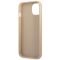 Guess GUESS iPhone 14 Skal Saffiano Triangle Logo - Beige