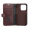 BUFFALO BUFFALO äkta läder iPhone 14 Pro Plånboksfodral - Brun