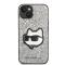 KARL LAGERFELD Karl Lagerfeld iPhone 14 Plus Skal Glitter Choupette Patch - Silver