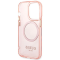 Guess Guess Mobilskal till iPhone 14 Pro Max MagSafe Gold Outline - Rosa