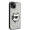 KARL LAGERFELD Karl Lagerfeld iPhone 14 Plus Skal Glitter Choupette Patch - Silver