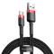 BASEUS Baseus Cafule USB-C till USB-A kabel QC 3.0 2A 3m Svart-Röd