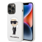 KARL LAGERFELD Karl Lagerfeld iPhone 14 Pro Skal Silicone Ikonik - Vit