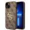 Guess Guess iPhone 15 Plus Mobilskal Big Metall Logo - Brun
