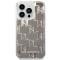 KARL LAGERFELD Karl Lagerfeld iPhone 14 Pro Skal Liquid Glitter Monogram - Silver