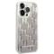 KARL LAGERFELD Karl Lagerfeld iPhone 14 Pro Skal Liquid Glitter Monogram - Silver