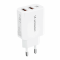 Wozinsky Wozinsky Väggladdare 30W USB-C/2 x USB-A - Vit