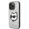 KARL LAGERFELD Karl Lagerfeld iPhone 14 Pro Max Skal Glitter Choupette Patch - Silver