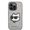 KARL LAGERFELD Karl Lagerfeld iPhone 14 Pro Max Skal Glitter Choupette Patch - Silver