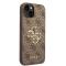 Guess Guess iPhone 15 Plus Mobilskal Big Metall Logo - Brun