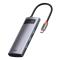 BASEUS Baseus 5in1 Multifunktionell HUB USB-C 100 W - Grå