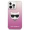 KARL LAGERFELD Karl Lagerfeld Choupette Head Skal iPhone 13 Pro Max - Rosa