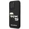 UTGATT1 Karl Lagerfeld iPhone 13/13 Pro Skal Karl & Choupette Ikonik 3D - Svart